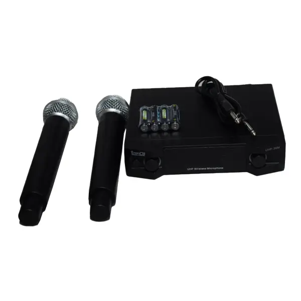 Micrófono Inalámbrico Pro Dj Uhf-35m Doble De Mano