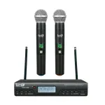 Micrófono Inalambrico Pro Dj Uhv-412m Doble De Mano